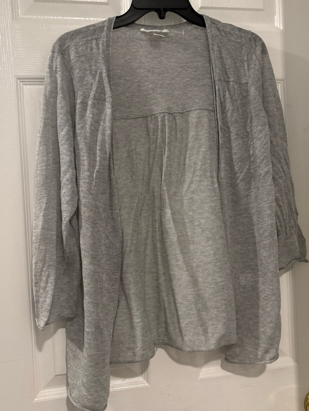 Christopher & Banks Light Gray Open Front Women's Cardigan